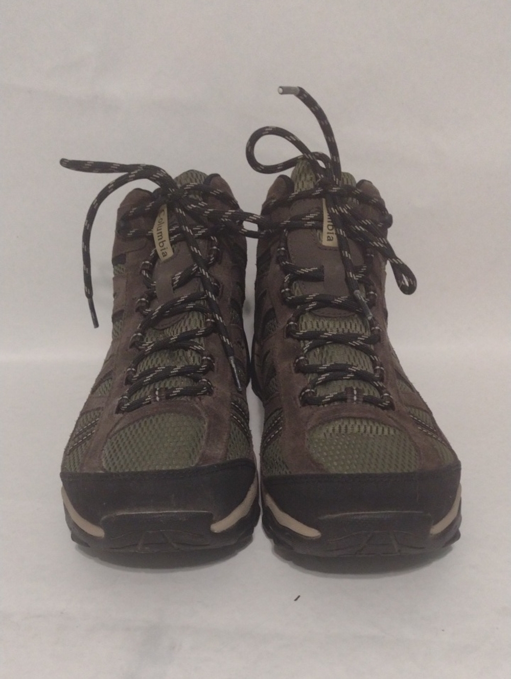 Columbia Men's Green and Brown Waterproof Trail Boots (J814)